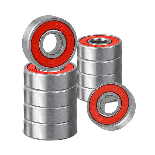 Rybtd 20 STUKS Skateboardlagers kleurenminiatuur, Dubbel afgeschermde lagers ABEC-9 608 2RS Skateboard Lager voor Lange Skateboards Vierwielige Skates Wielen Vervangende Lager