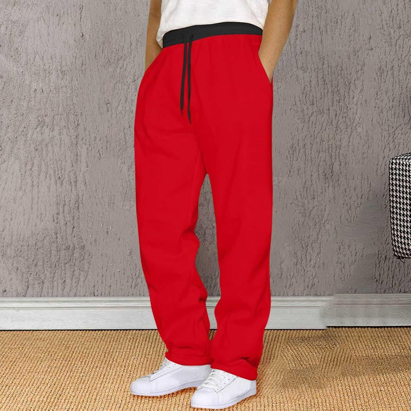 Laden Sie das Bild in Galerie -Viewer, Heren joggingbroek van polyester met elastische tailleband en zakken – sportbroek – trainingsbroek
