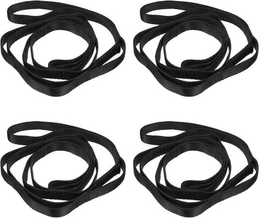 Verstelbare ophangbanden 4 stuks 180 x 2 cm van nylon met 8 lussen – daisy chains – aerial yoga