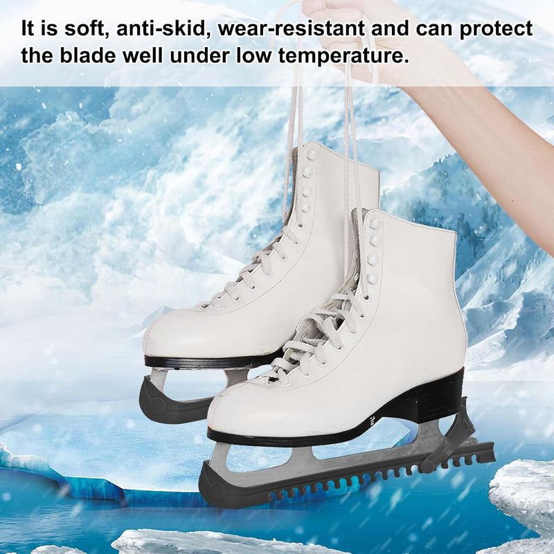 Load image into Gallery viewer, Verstelbare schaatsbeschermers wit 27 cm – 1 paar

