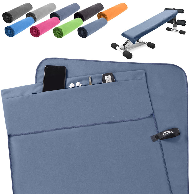 Laden Sie das Bild in Galerie -Viewer, Fitnesshanddoek Microvezel 120x50 cm Sneldrogend met Ritsvak – Sporthanddoek – Reishanddoek
