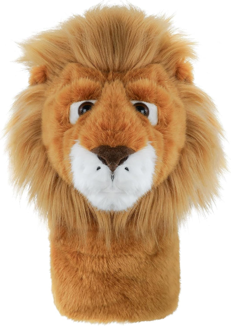 Załaduj obraz do przeglądarki galerii, Golfclubhoes leeuw voor driver en wood, pluche headcover, golfcadeau
