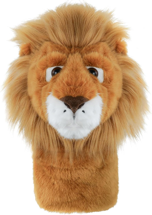Golfclubhoes leeuw voor driver en wood, pluche headcover, golfcadeau