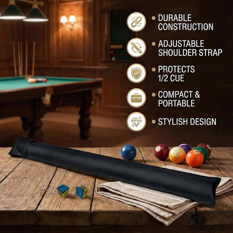 Chargez l'image dans la visionneuse de la galerie, Biljartkeu Hoes met Draagriem – Beschermtas voor Pool Cue &amp; Snooker – Inclusief Handschoen
