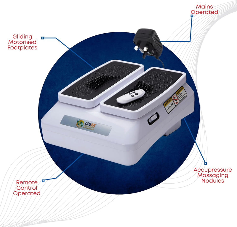 Load image into Gallery viewer, BioEnergiser Leg Exerciser Pro Beentrainer, passieve training voor jong en oud, 3 niveaus, incl. afstandsbediening, zachte constante beweging, geschikt voor senioren, LEGEX Circulation Leg Oefener Pro
