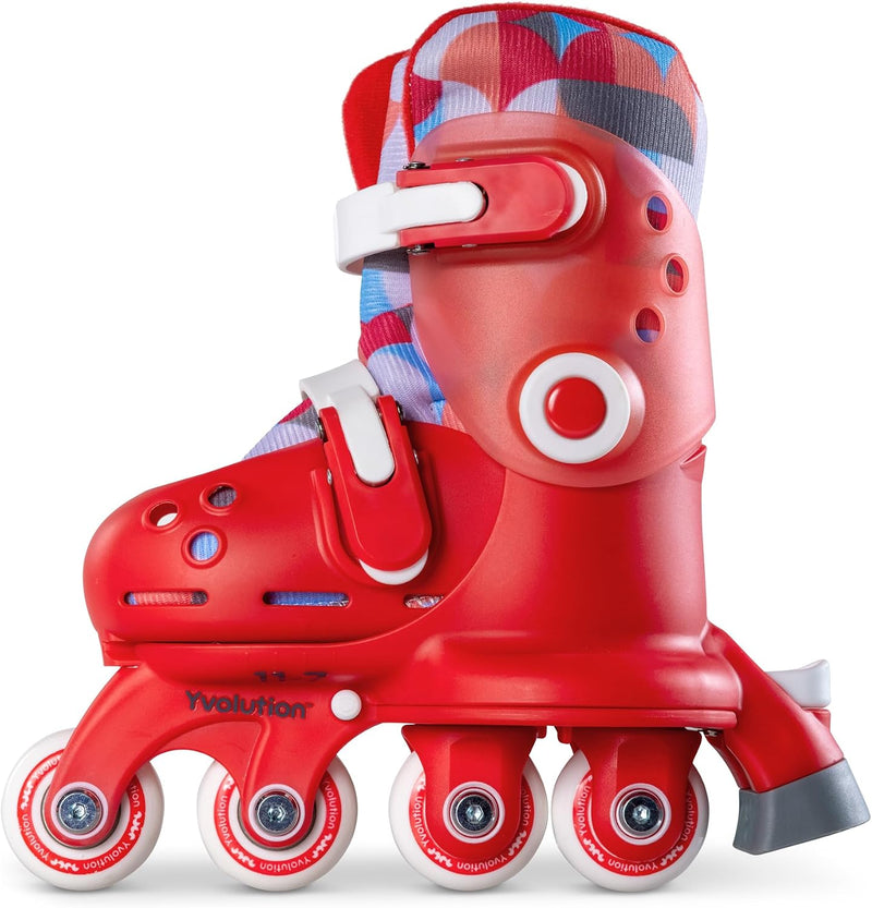 Load image into Gallery viewer, Yvolution Twista Skates Leerling Training Skates voor Beginner Converteert van leerling skate naar inline skate met een druk op de knop, geen gereedschap nodig voor meisjes jongens 2+ jaar oud, maat
