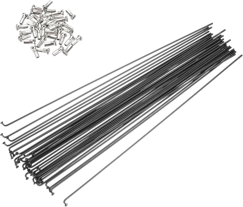 Chargez l'image dans la visionneuse de la galerie, Fietsspaken 36 stuks 14G 170 x 2 mm van roestvrij staal met messing nippels – J-bend spaken – fietsonderdelen
