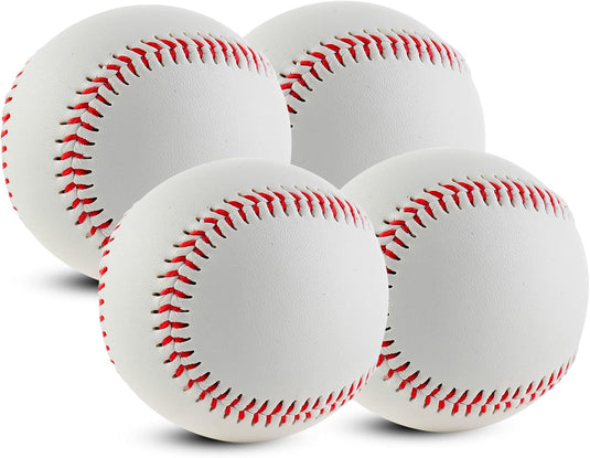 Zachte trainingshonkballen 22,9 cm wit – 4 stuks