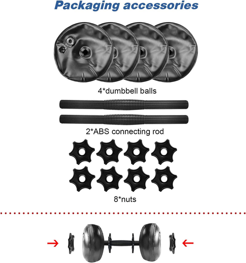 Load image into Gallery viewer, Adjustable water dumbbell set for home and travel
