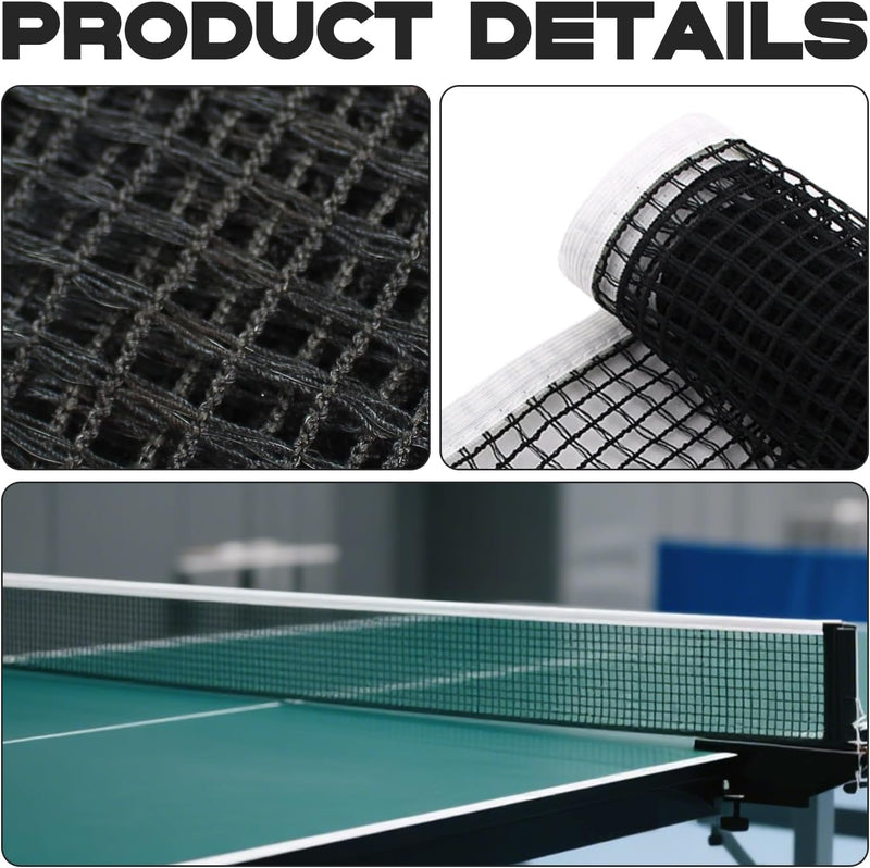 Load image in Gallery Viewer, Table tennis net 180 x 15 cm made of durable PE plastic for indoor and outdoor use – ping-pong net – table tennis equipment
