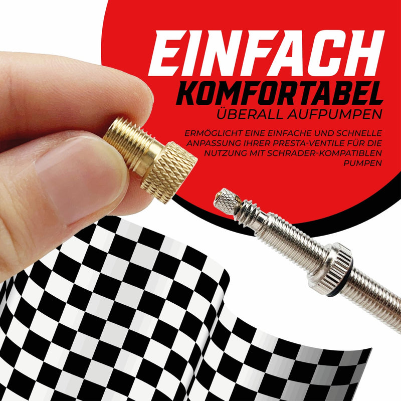 Laden Sie das Bild in Galerie -Viewer, Fietsventiel adapter set 15-delig voor Presta Dunlop en Schrader – ventieladapter – fietsaccessoires
