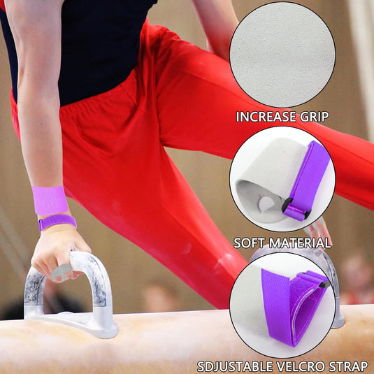 Turn grips voor kinderen met polsbandjes paars