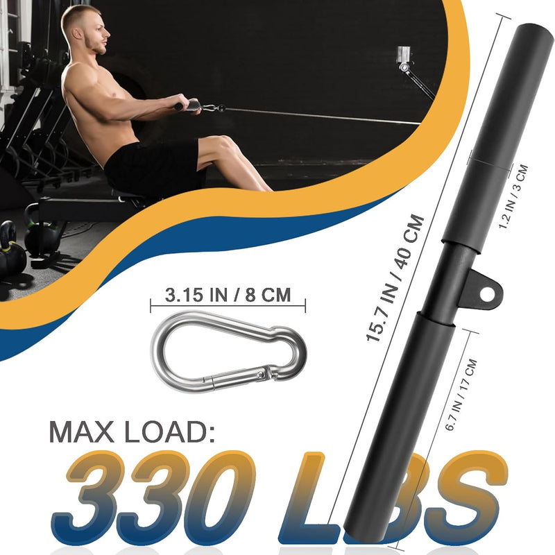 Load image into Gallery viewer, Lat pulldown bar 40 of 102 cm met schuimhandgrepen tot 150 kg – kabelstang – biceps triceps stang
