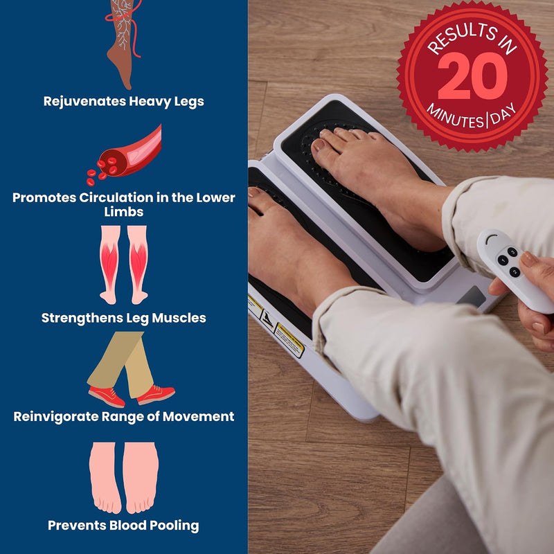 Load image into Gallery viewer, BioEnergiser Leg Exerciser Pro Beentrainer, passieve training voor jong en oud, 3 niveaus, incl. afstandsbediening, zachte constante beweging, geschikt voor senioren, LEGEX Circulation Leg Oefener Pro
