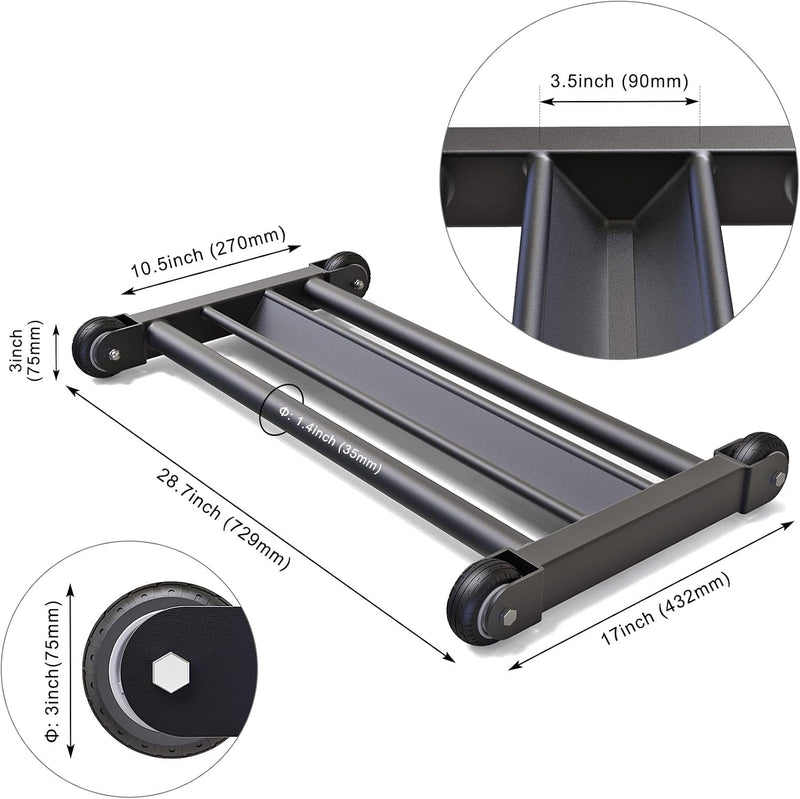 Laad afbeelding in Galerijviewer, Hamstring roller met V-vormige voetsteun en soepele wielen – glute trainer – core trainer
