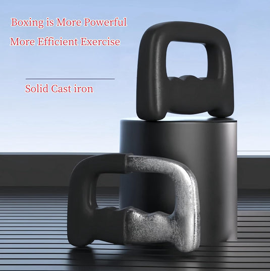 Neopreen dumbbells met D-greep set van 2 stuks
