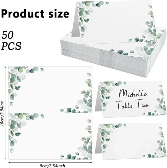 100 Stuks trouwplaatskaartjes, Plaatskaartjes voor tafeldecoraties, Elegant ontworpen plaatskaartjes voor bruiloften, ceremonies, verjaardagen, dopen, communies en andere festiviteiten