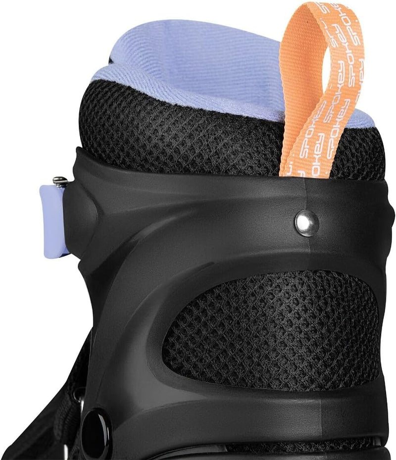 Load image into Gallery viewer, Verstelbare 4-in-1 skates voor kinderen – inline rolschaatsen triskates en schaatsen – zwart paars

