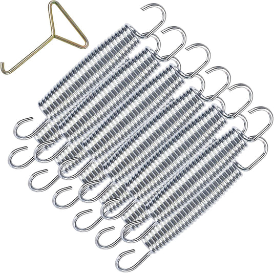 Trampolineveren 10 stuks 140 mm met veertrekker – vervangingsveren – trampoline accessoires