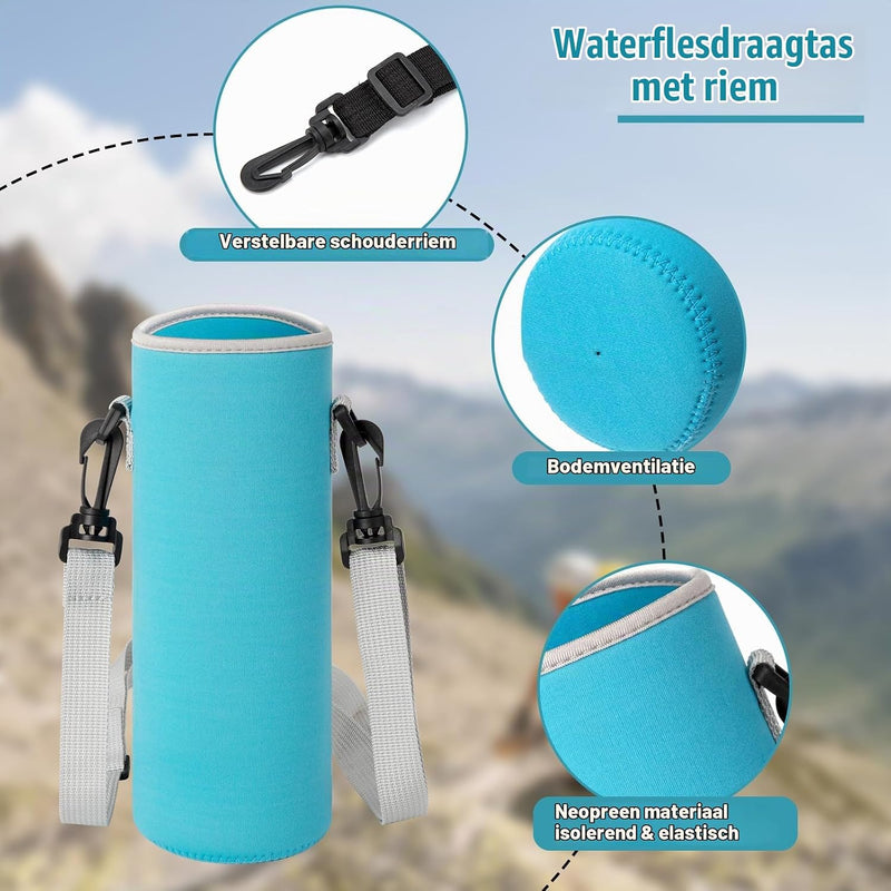 Charger l’image dans la visionneuse de galerie, Porte-bouteilles en néoprène, lot de 3, pour bouteilles de 1200 à 1500 ml – sac porte-bouteille – accessoires de randonnée
