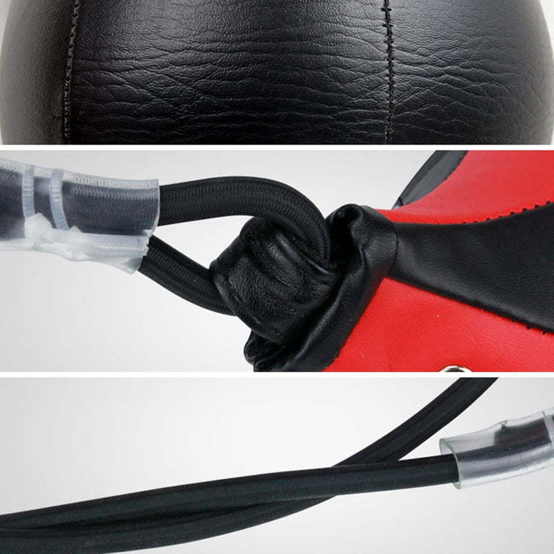 Laad afbeelding in Galerijviewer, Speed Punch Bag, Leather Speed Ball, Hanging Boxing Punching Ball, Boksballen voor Gym MMA Boksen Sport Punch Bag Volwassen, Double End Boksen Punchingball, Training Speedball Set
