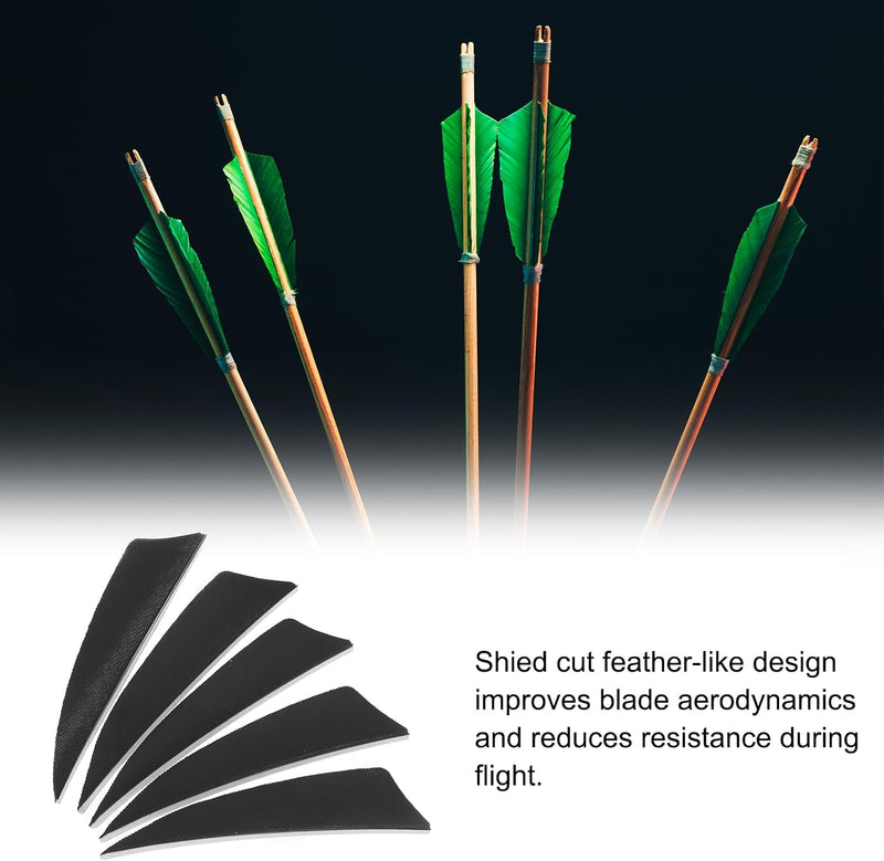 Laden Sie das Bild in Galerie -Viewer, Pijlveren 50 stuks 4 inch van kalkoenveer – arrow fletching – boogschieten accessoires
