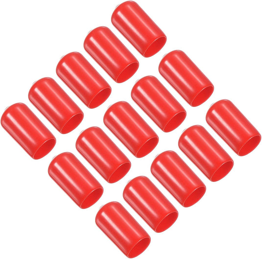 Snooker keu tip beschermhoes rubber (15 stuks) - Biljart keudop bescherming - Biljart accessoires keu protector