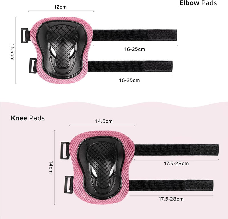 Laad afbeelding in Galerijviewer, Kids Helm en Pads Set Leeftijd 5-15 Jaar Kids Skateboard Helm Kniebeschermers Elleboog Pads Pols Pads voor Roller Scooter Fietsen Schaatsen
