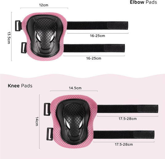 Kids Helm en Pads Set Leeftijd 5-15 Jaar Kids Skateboard Helm Kniebeschermers Elleboog Pads Pols Pads voor Roller Scooter Fietsen Schaatsen