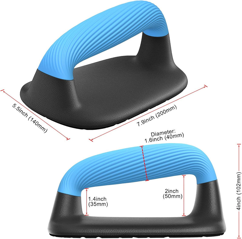 Laad afbeelding in Galerijviewer, Push-up bars met ergonomische handgrepen en antislip basis – opdruksteunen – krachttraining
