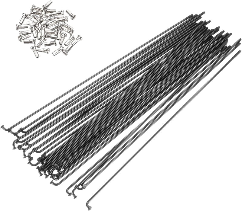 Chargez l'image dans la visionneuse de la galerie, Fietsspaken 36 stuks 14G 170 x 2 mm van roestvrij staal met messing nippels – J-bend spaken – fietsonderdelen
