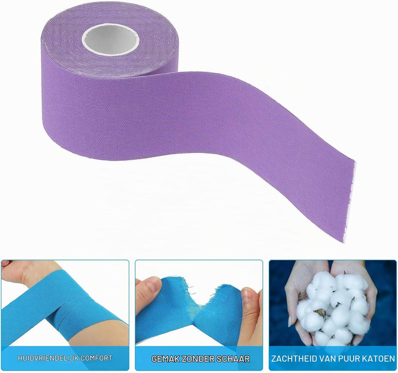 Load image into Gallery viewer, Antislip katoenen sporttape 5 m x 5 cm (1 rol) - Zelfklevende gripband &amp; sporttaping - Griptape tennisracket &amp; aerial hoop
