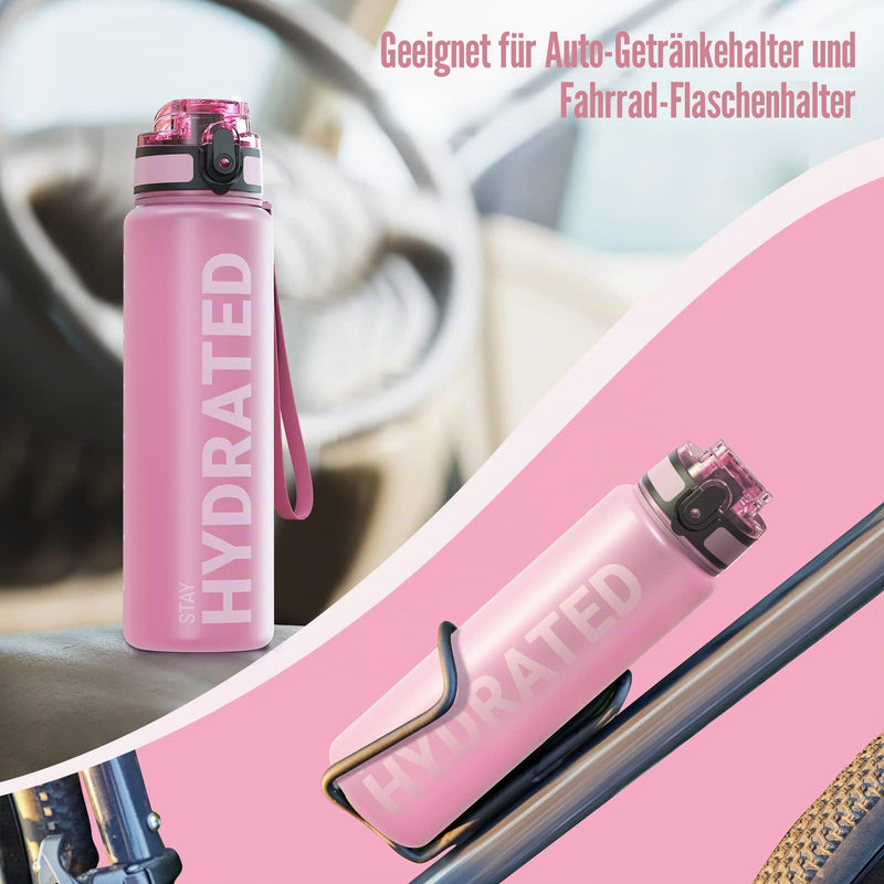 Laden Sie das Bild in Galerie -Viewer, Drinkfles 750 ml BPA-vrij met tijdmarkeringen en lekvrije dop – waterfles – sportfles
