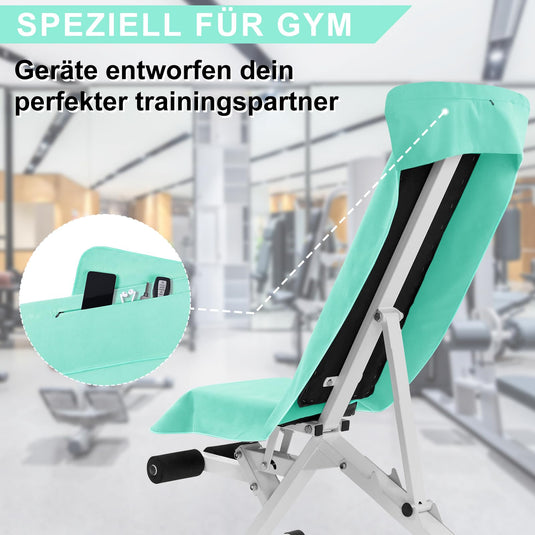 Fitnesshanddoek Microvezel 120x50 cm Sneldrogend met Ritsvak – Sporthanddoek – Reishanddoek