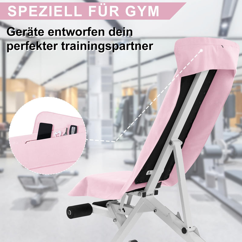 Laden Sie das Bild in Galerie -Viewer, Fitnesshanddoek Microvezel 120x50 cm Sneldrogend met Ritsvak – Sporthanddoek – Reishanddoek
