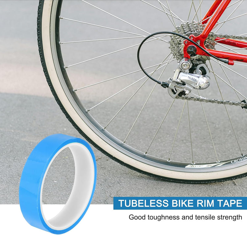 Laden Sie das Bild in Galerie -Viewer, Tubeless-Felgenband 21 mm x 10 Meter blau selbstklebend – luftdichtes Felgenband – Fahrradzubehör
