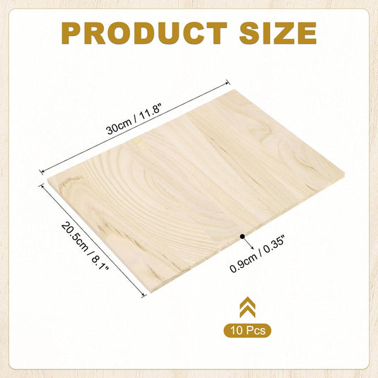 Karate breekplanken 10 stuks 30 x 20,5 cm van hout – taekwondo breaking boards – vechtsport training en demonstraties