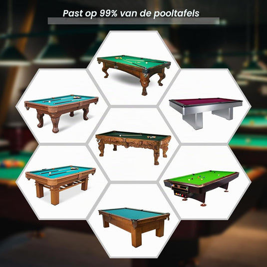 Biljarttafelhoes 7 ft 233 x 132 x 20 cm waterdicht zwart – pooltafel afdekhoes – biljart accessoires