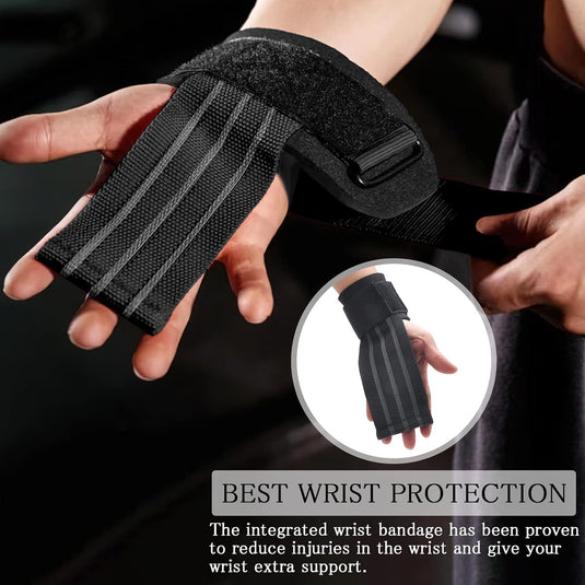 TNSLAND liftingstraps voor krachttraining, polsbandages voor fitness, bodybuilding, powerlifting, crossfit en gymaccessoires