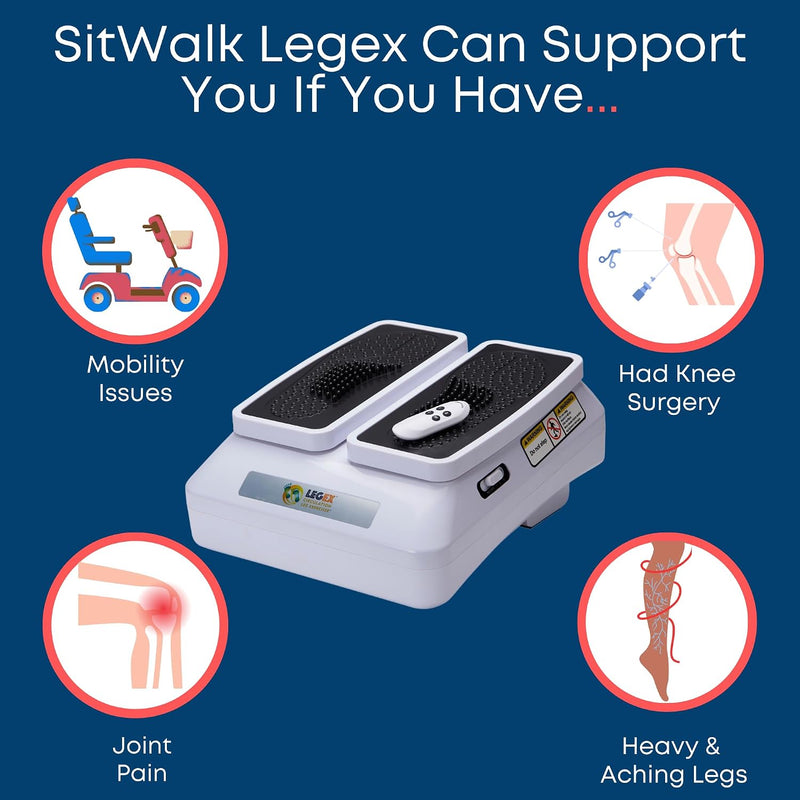 Load image into Gallery viewer, BioEnergiser Leg Exerciser Pro Beentrainer, passieve training voor jong en oud, 3 niveaus, incl. afstandsbediening, zachte constante beweging, geschikt voor senioren, LEGEX Circulation Leg Oefener Pro
