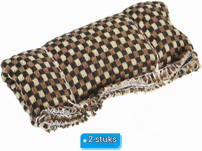 Laden Sie das Bild in Galerie -Viewer, Biljart keu reinigingsdoeken 2 stuks 10 x 5 cm bruin – schachtreiniger – biljart accessoires
