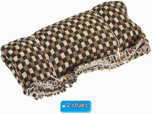 Biljart keu reinigingsdoeken 2 stuks 10 x 5 cm bruin – schachtreiniger – biljart accessoires