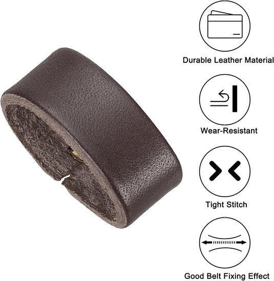 Leren riemlussen 2 stuks voor riemen 38-40 mm – riemhouders – vervangende keeper loops