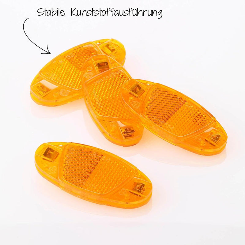 Laad afbeelding in Galerijviewer, FISCHER Unisex Fischer fiets reflector 85400 oranje, geel, eenheidsmaat EU
