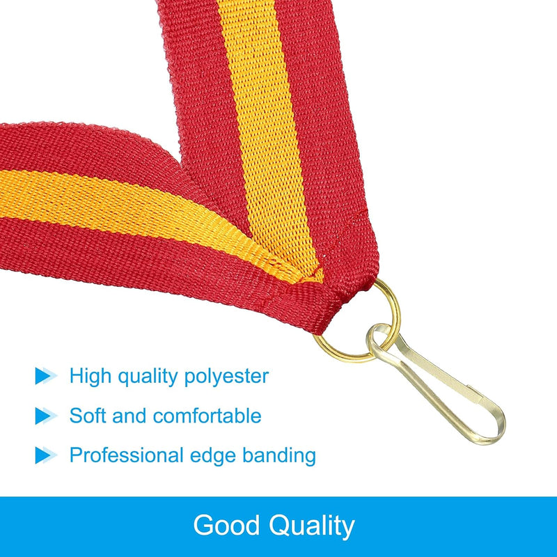 Laad afbeelding in Galerijviewer, Medaille neklinten 10 stuks 44 x 2,5 cm met klikclip – award linten – sport accessoires
