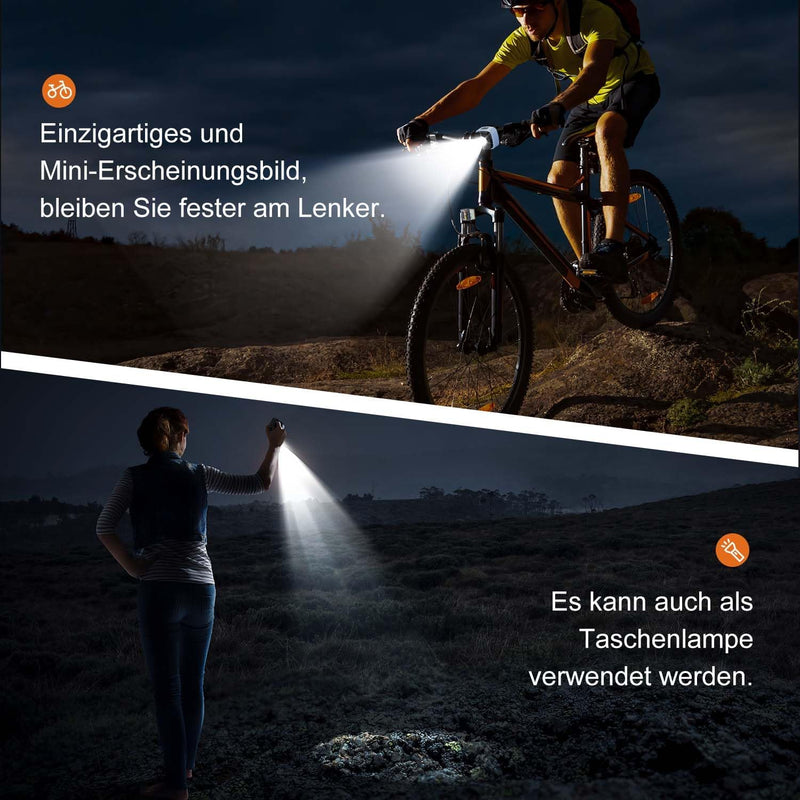 Load image into Gallery viewer, Oplaadbare fietsverlichting set USB-C IPX5 met voor- en achterlicht – fietslamp – LED fietslicht
