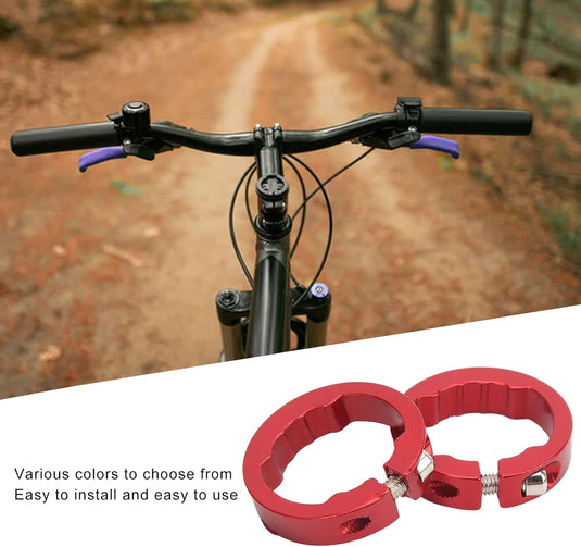 Fietshandvat klemringen 2 stuks van aluminium voor 22,2 mm fietssturen – gripvergrendeling – stuurklemmen