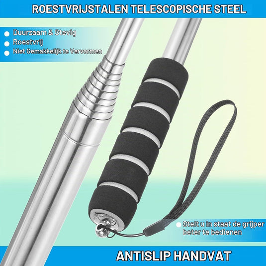 Telescopische golfbal retriever 43-274 cm van roestvrij staal – golfbalvanger – golf accessoires