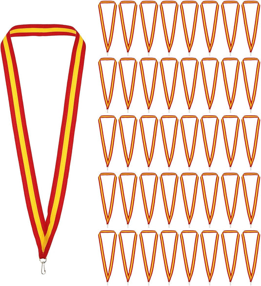 Medaille neklinten 100 stuks 43 x 2,2 cm met klikclips – award linten – sport accessoires
