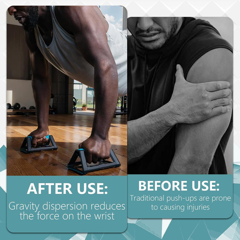 Laad afbeelding in Galerijviewer, Push-up bars 2 stuks met siliconen handgrepen en antislip basis – parallettes – calisthenics
